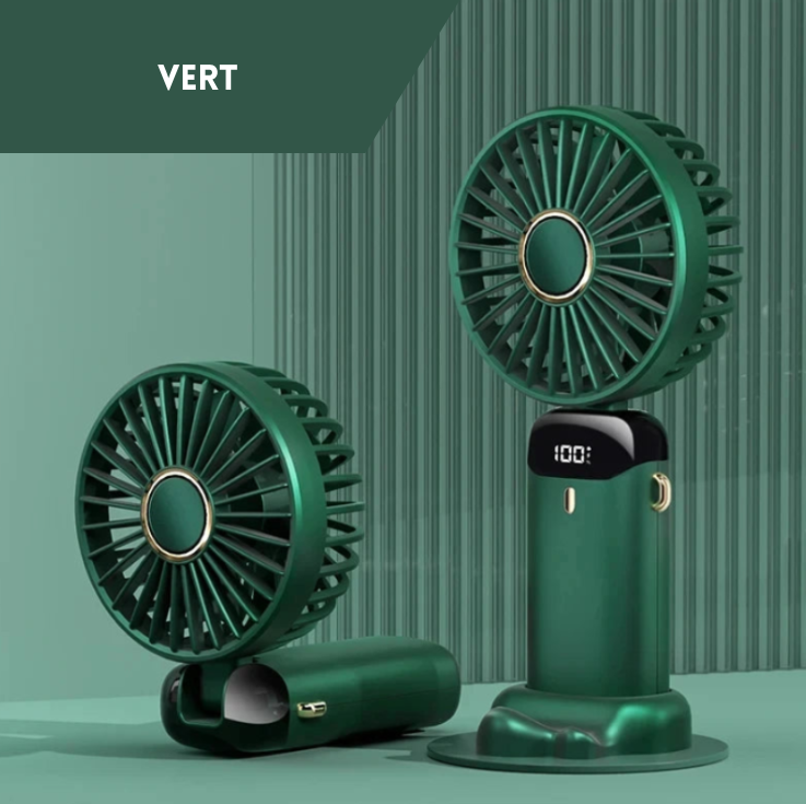 Mini ventilateur portable batterie externe